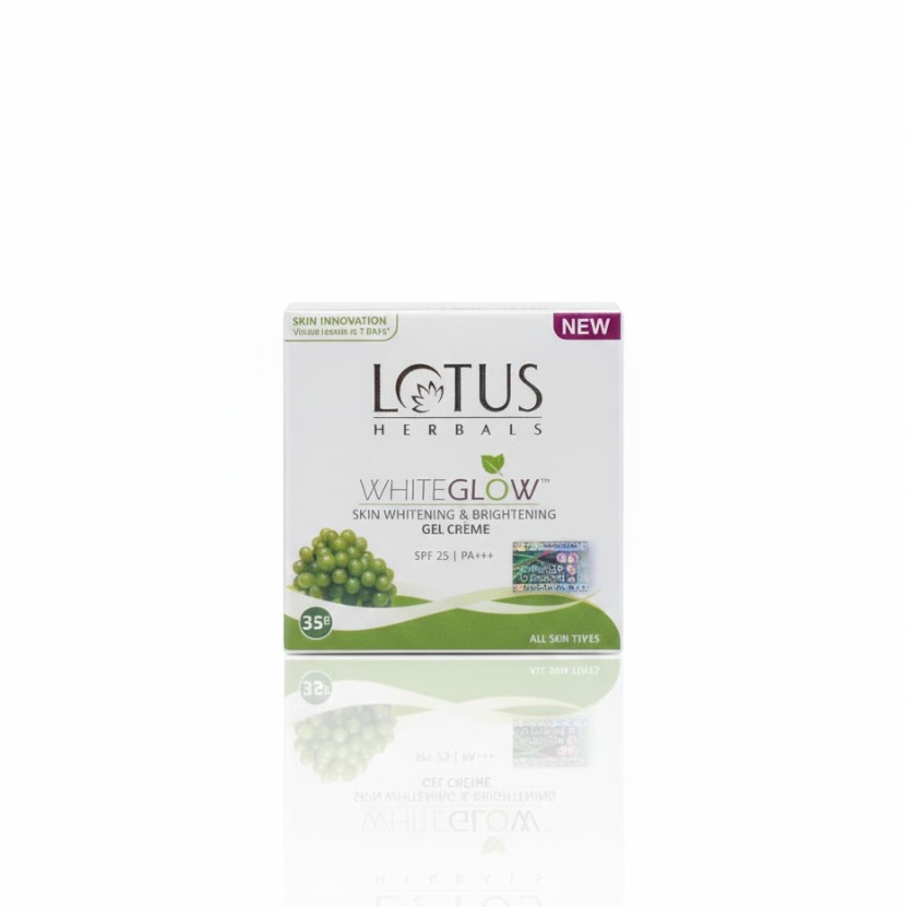 Lotus Herbals Whiteglow Skin Whitening and Brigntening Gel Creme Spf-25 Pa+++